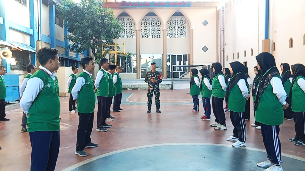 Koramil 0816/03 Buduran Ajarkan Disiplin dan Jiwa Kepemimpinan Kader PD-PKPNU