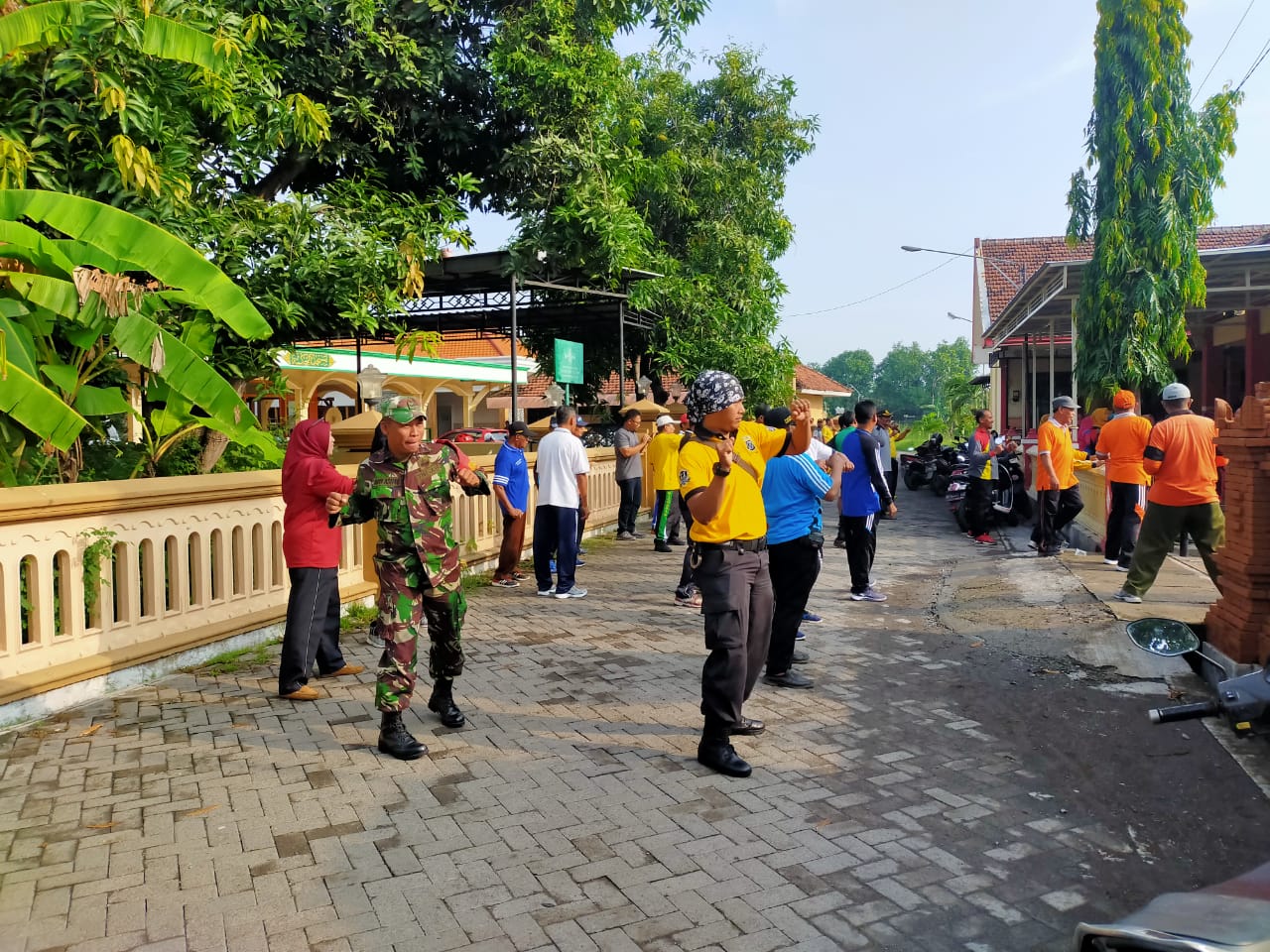 Babinsa Jabon Mengikuti SKJ Di Desa Balongtani