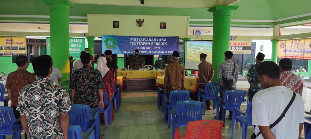 Babinsa Koramil Jabon Hadiri Musrenbang Desa Semambung