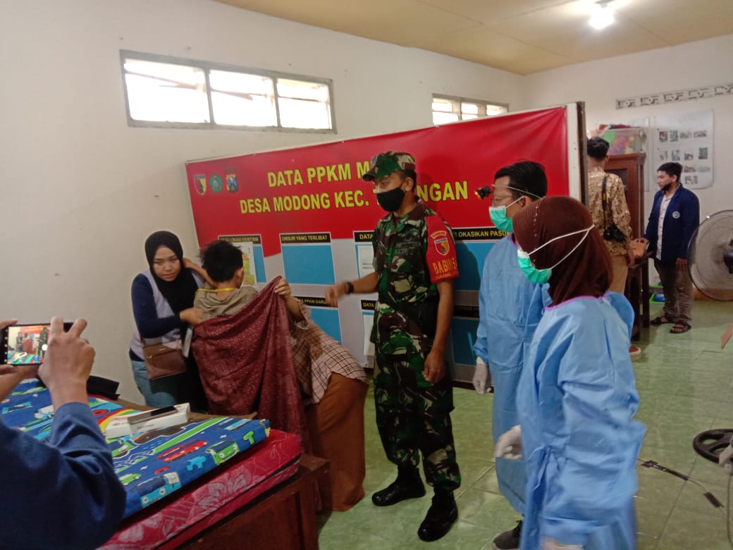 Babinsa Koramil 0816/05 Tulangan Peduli Kegiatan Sosial masyarakat