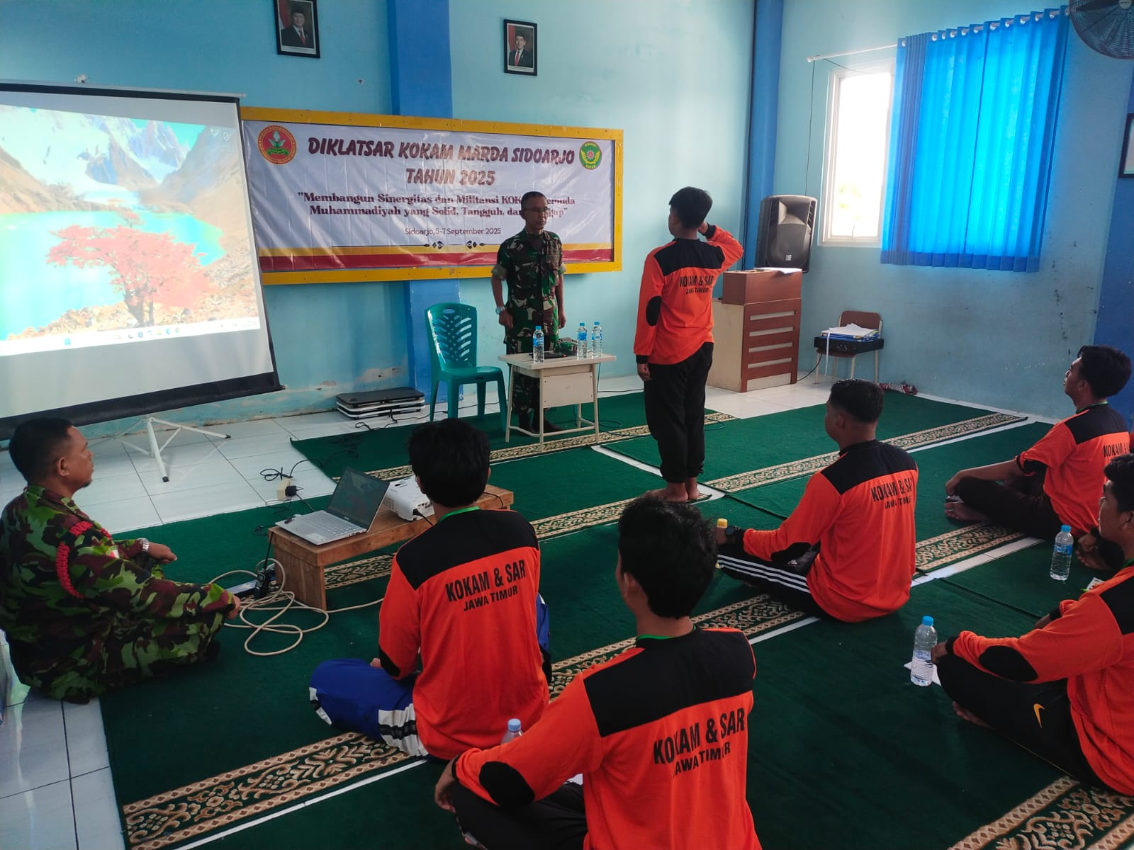 Pembekalan Wawasan Kebangsaan di Diklatsar Kokam 2025: Babinsa Koramil 0816/15 Sukodono Dorong Pemuda Muhammadiyah Jadi Generasi Tangguh, Nasionalis,