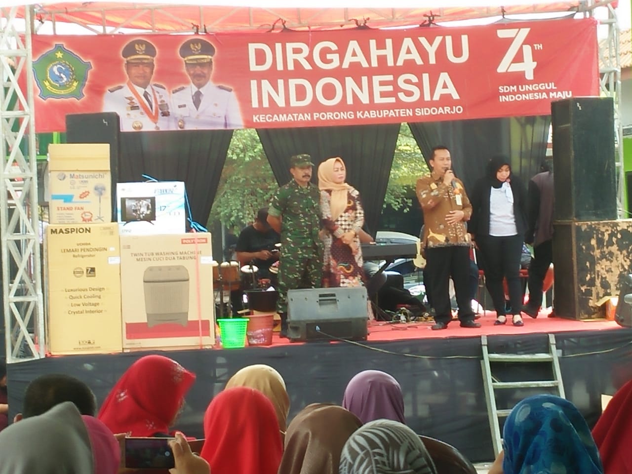 Babinsa Ramil 04/Porong pengamanan car free day di Porong