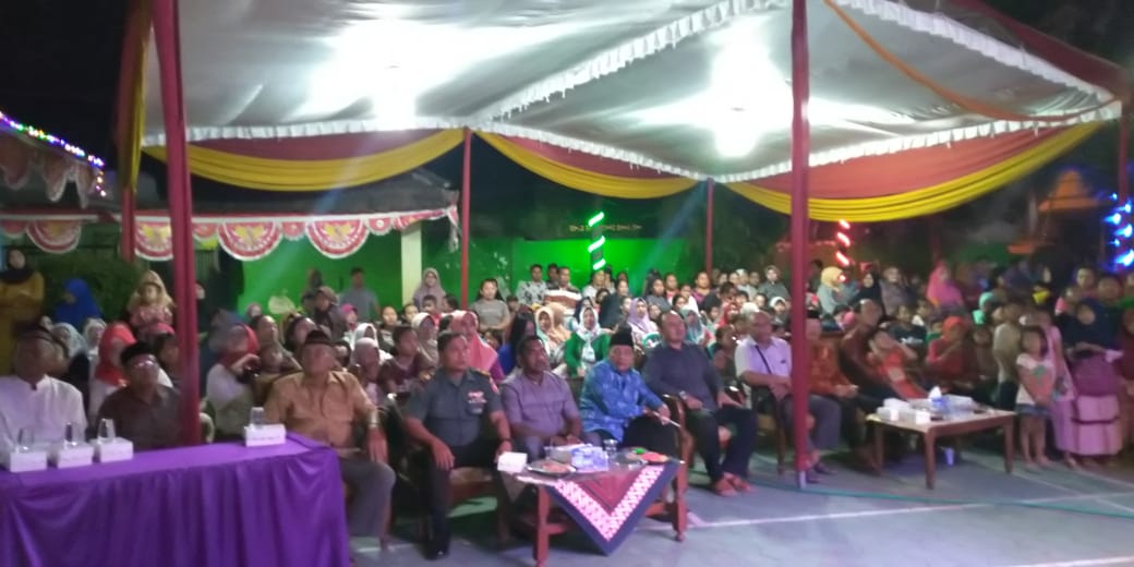 Babinsa Koramil 0816/09 Krian hadiri Resepsi Peringatan HUT RI ke 74
