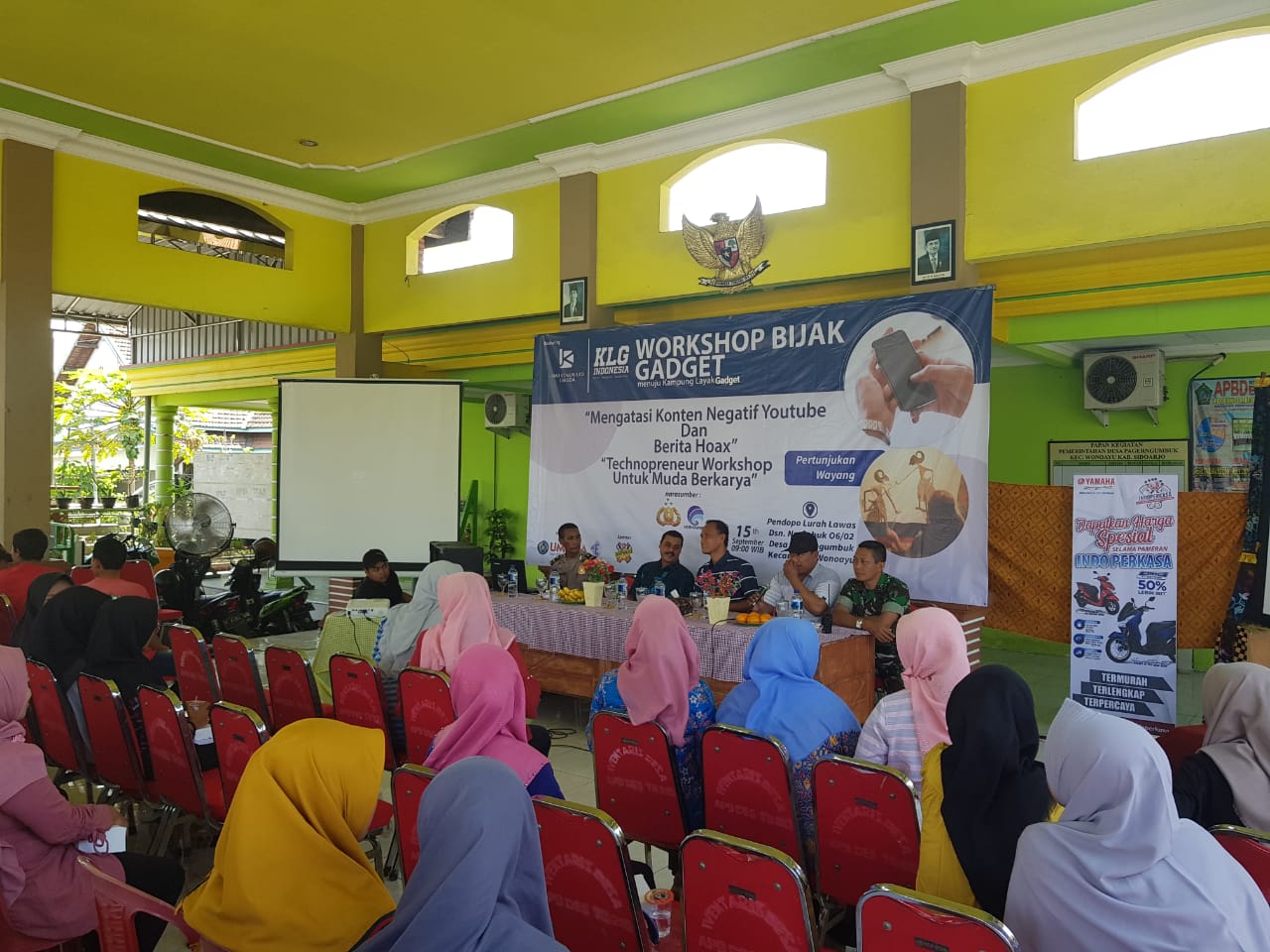 Babinsa Ramil 0816/13 hadiri acara atasi konten negatif berita hoax