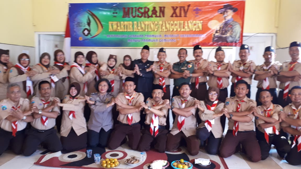 Danramil 0816/06 Hadiri Musran Pramuka Kwartir Ranting Tanggulangin