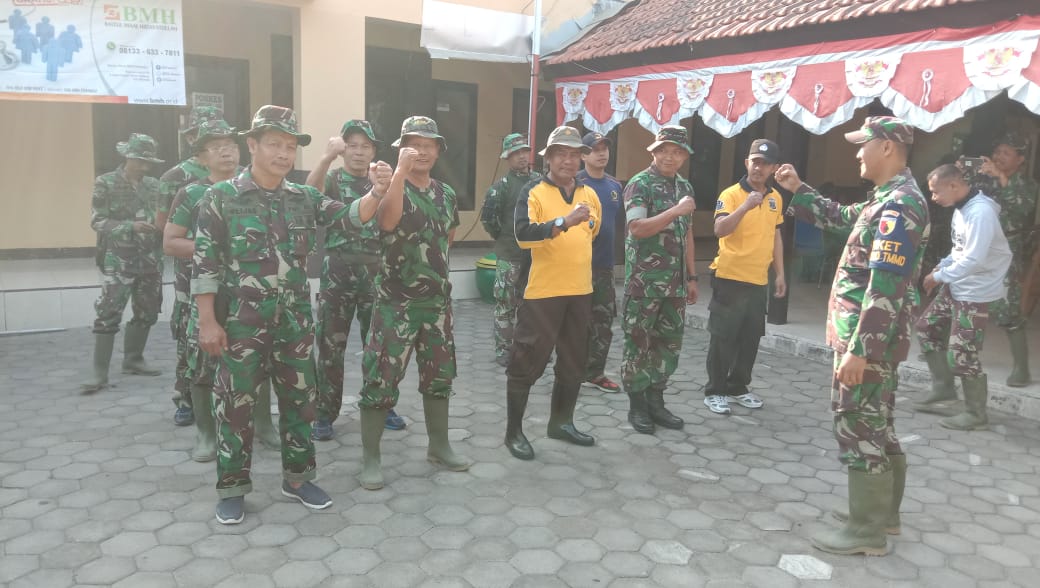 Danramil 0816/08 Jabon Memberikan Arahan Saat Apel Pagi