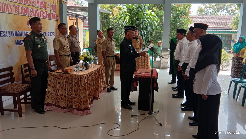 Danramil 0816/11 Tarik hadiri Acara Pelantikan BPD