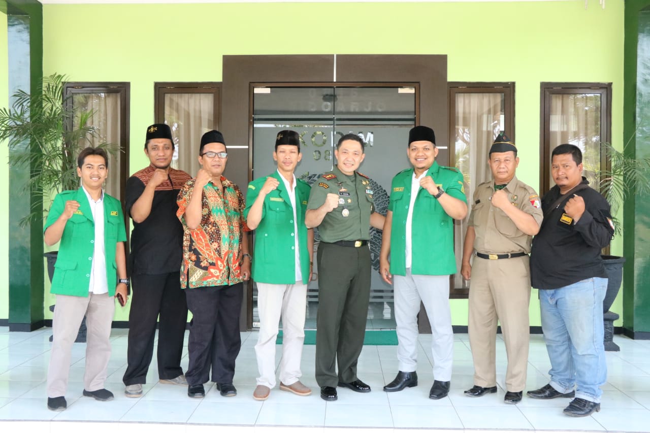Audensi Pc GP. Ansor bersama Dandim 0816 Banser TNI POLRI BERSHOLAWAT