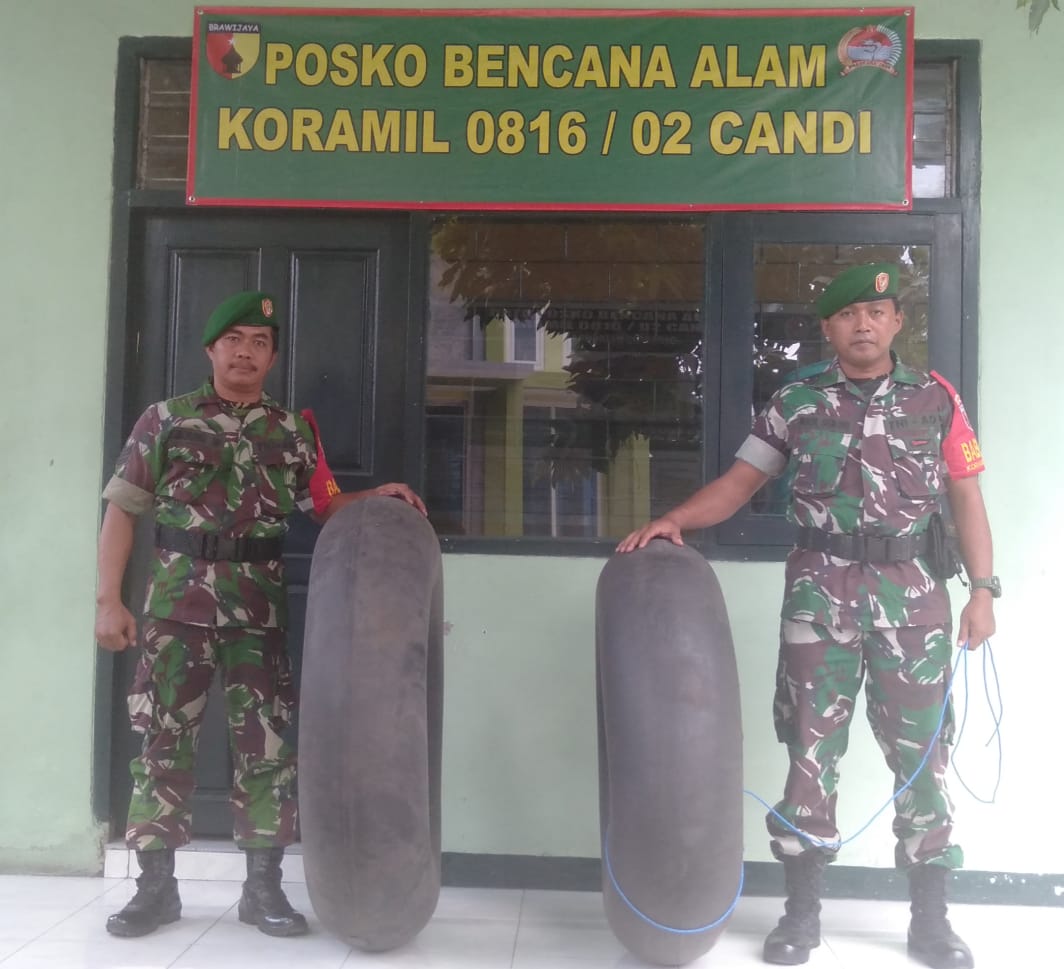 Koramil 0816/02 Candi Bentuk Posko Bencana Alam