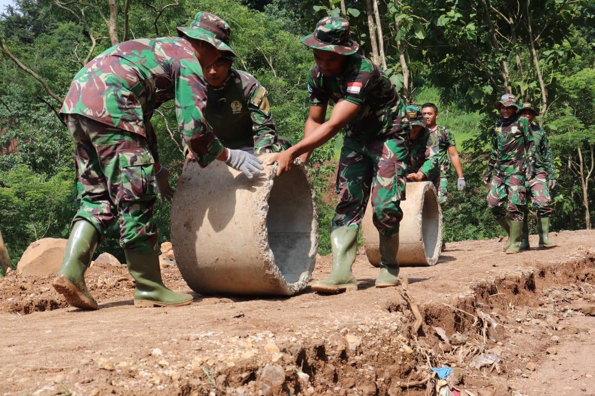 Pembangunan Gorong-Gorong TMMD 107, ini Fungsinya