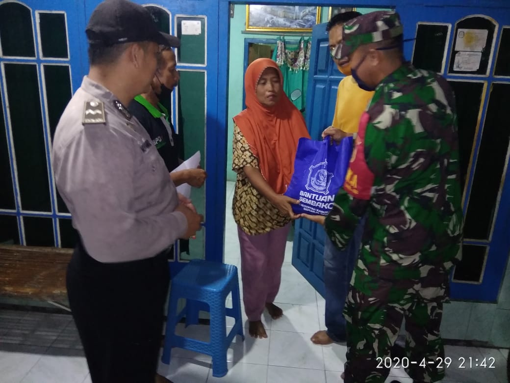 Personil Koramil 0816/08 Jabon Bhabinkamtibmas, Dan Relawan Covid -19