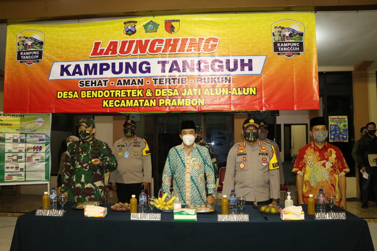 Forkopimda Sidoarjo hadiri launching Kampung Tangguh desa Bendotretek