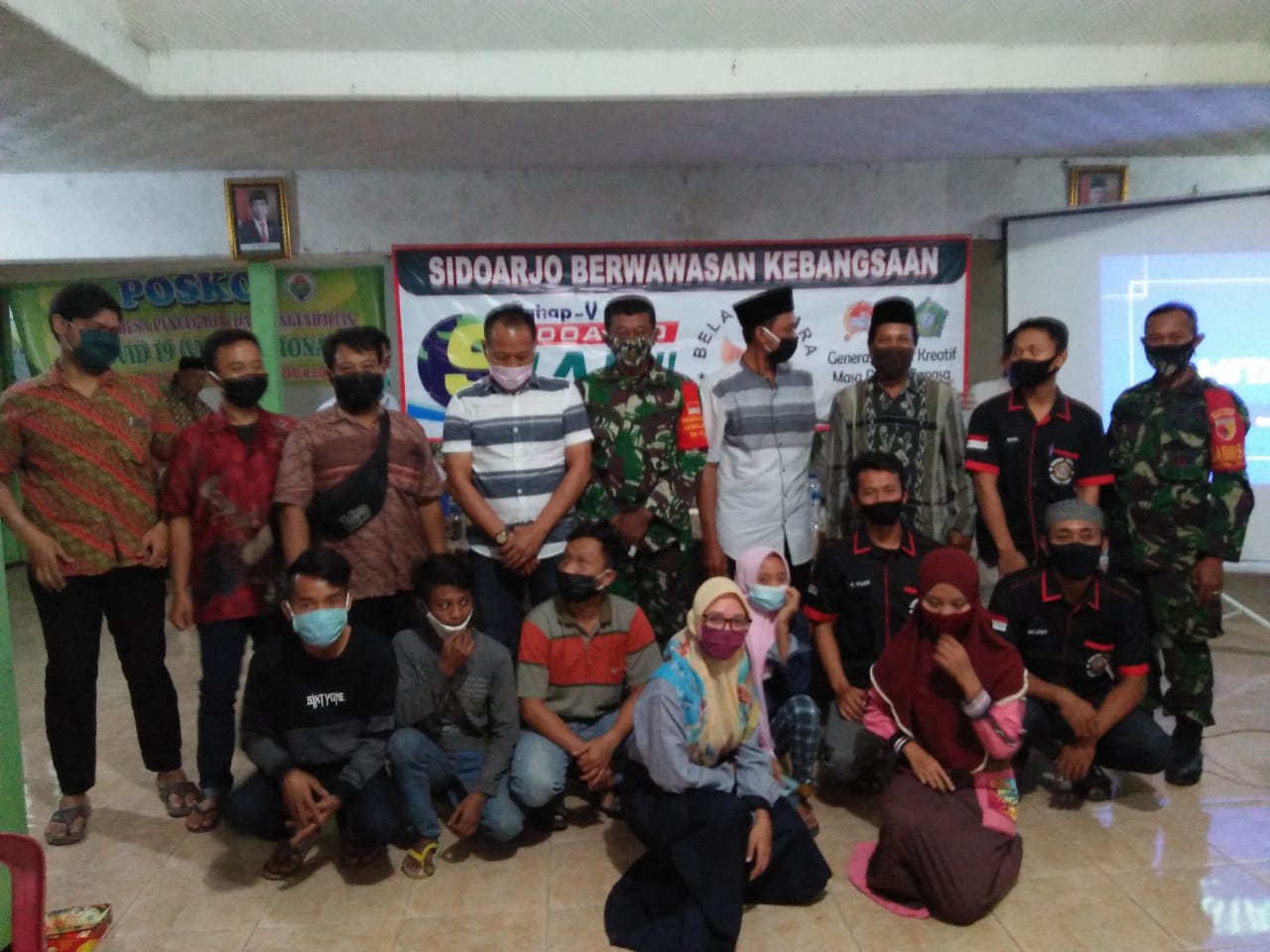 Koramil 13/Wonoayu berikan wawasan Kebangsaan Sidoarjo Siap 24 jam