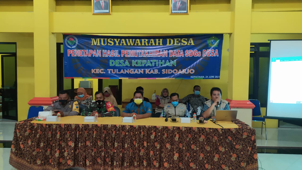 Babinsa Tulangan Hadir Sosialisasi Pemutakhiran Data IDM Berbasis SDGs