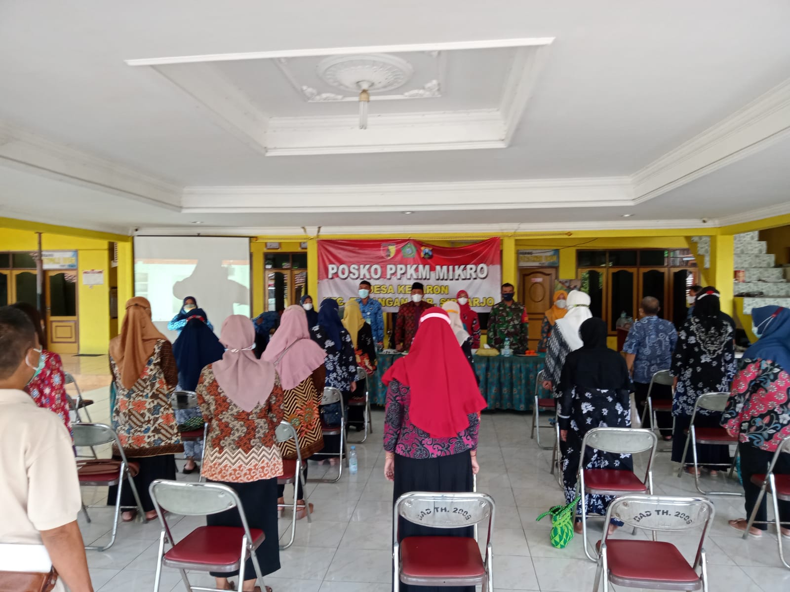 BABINSA DAN BHABINKAMTIBMAS DESA KEBARON HADIRI SOSIALISASI KESEHATAN