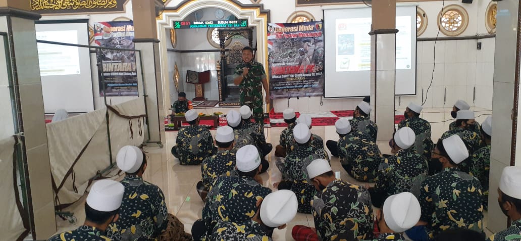 Sosialisasi Rekrutmen Prajurit Lintas agama di Ponpes Mahbaul Hikam