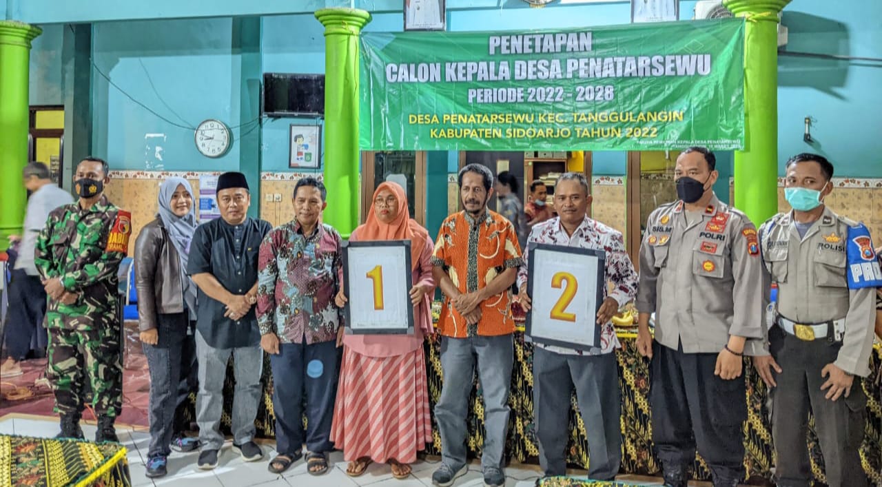 Babinsa Koramil 06/Tanggulangin Hadiri Penetapan Calon Kades