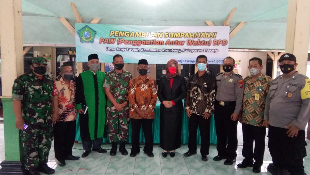 Forkopimka Krembung Pengambilan Sumpah Pergantian BPD Ds Tanjek Wagir
