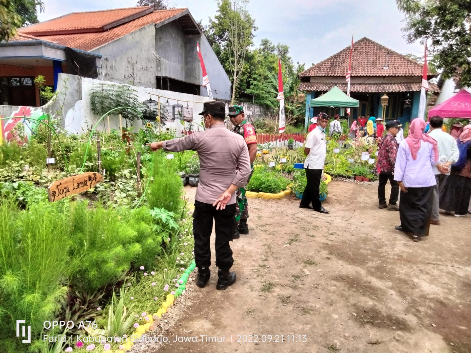 Bati Tuud Pelda Marjuki Hadiri Kegiatan Penilaian ASMAN Asuhan Mandiri Taman Obat Keluarga (Toga) dan Akupresur Tingkat Kab. Sidoarjo Tahun 2022