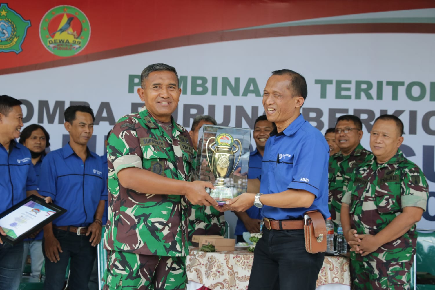 Pembinaan Teritorial, Kodim 0816/Sidoarjo gelar lomba burung berkicau
