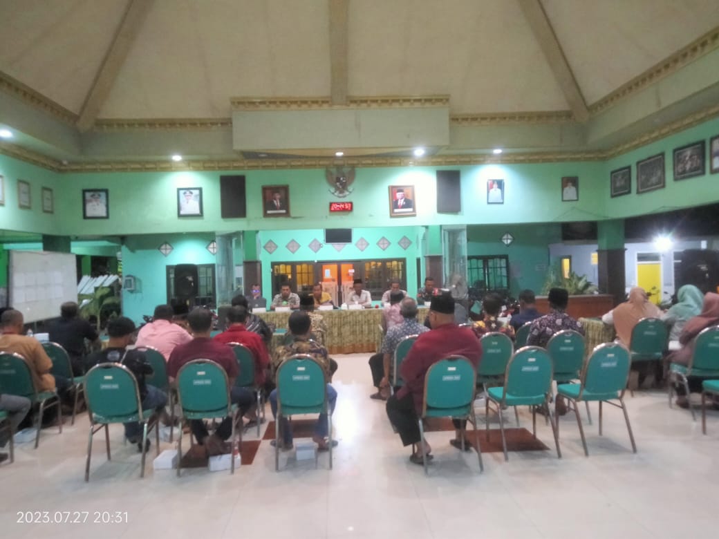 MUSYAWARAH DESA PEMBENTUKAN PANITIA HUT RI KE 78 TINGKAT DESA TLASIH