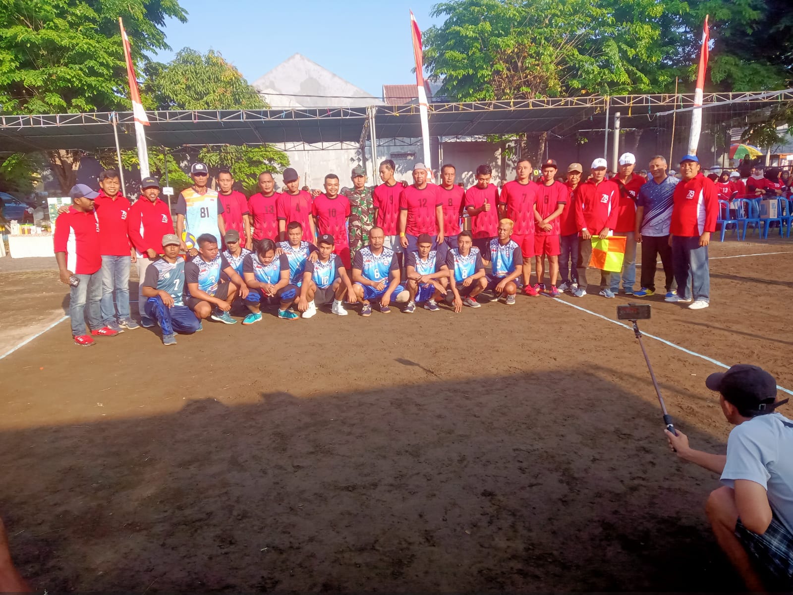 Babinsa 0816/01 Sidoarjo hadiri Grand final bola voli Gebang cup 1 Sidoarjo.