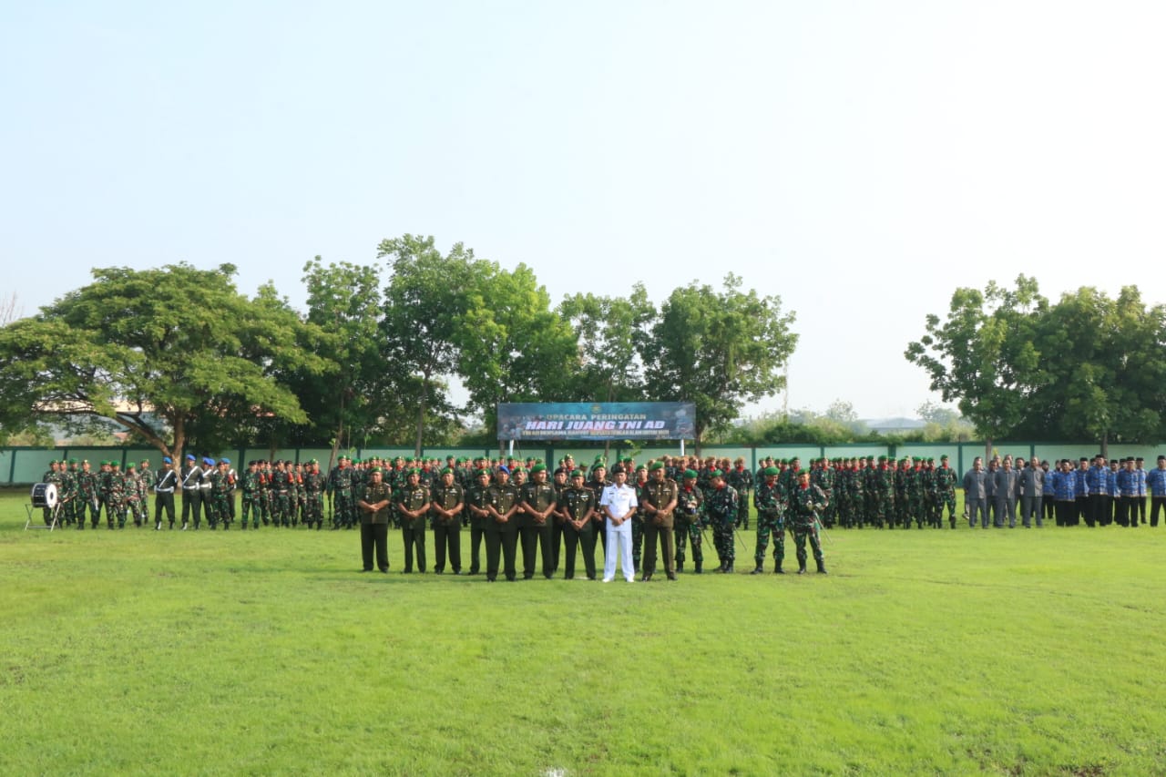 Kodim 0816/Sidoarjo Menggelar Upacara Peringatan Hari Juang TNI AD ke 78 Tahun 2023