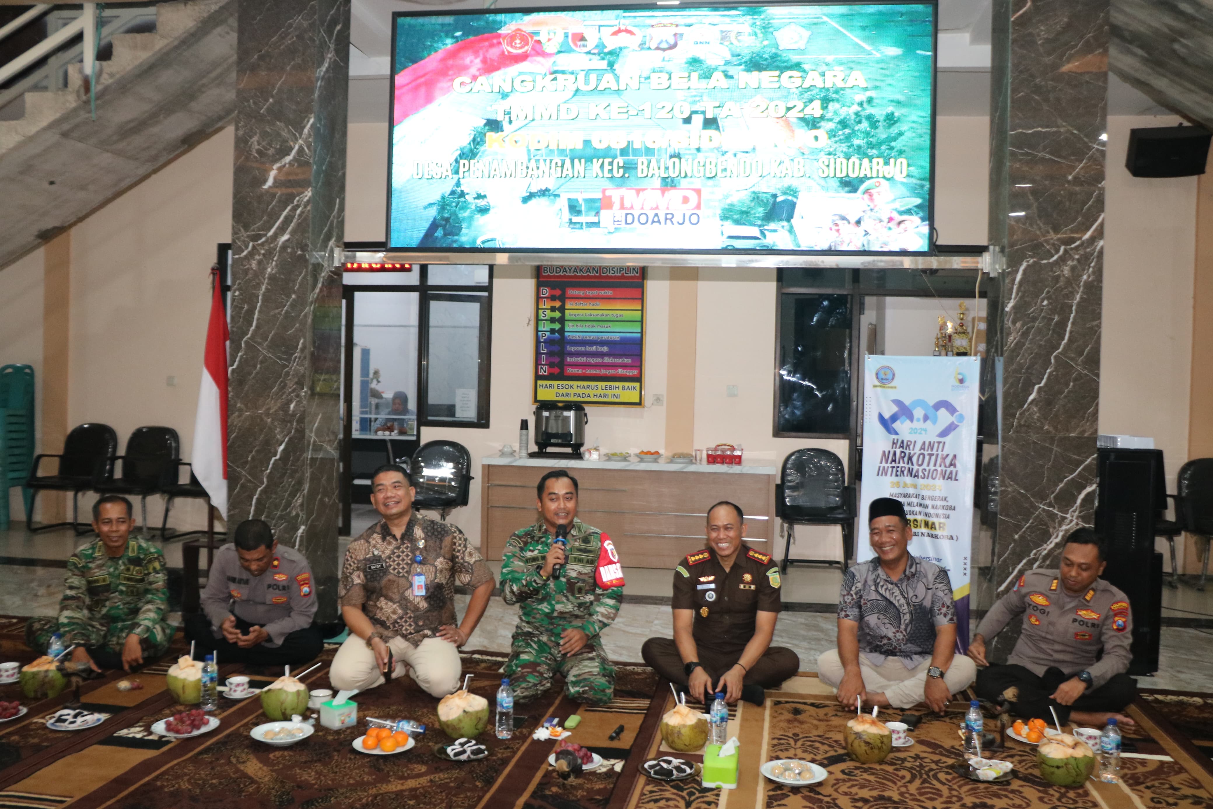 Cangkruan Bela Negara Satgas TMMD ke-120 Kodim 0816/Sidoarjo, Menguatkan Sinergi TNI dan Masyarakat di Desa Penambangan