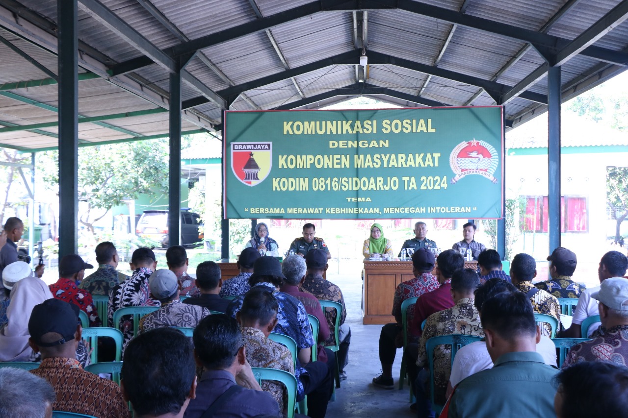 Kodim 0816/Sidoarjo Gelar Kegiatan Komunikasi Sosial untuk Menyongsong Pertanian Berkelanjutan dan Ketahanan Pangan Nasional