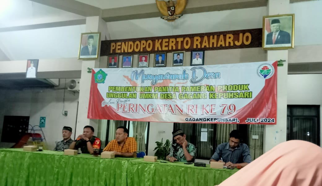 Babinsa Bersama Warga Gagangkepuhsari, Musyawarah Pembentukan Panitia HUT RI Ke-79