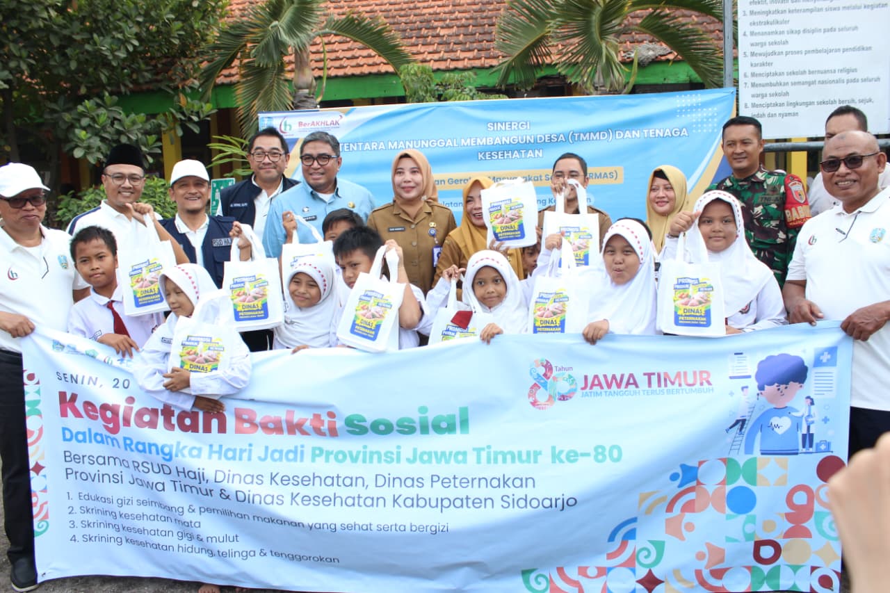 TMMD Kodim 0816/Sidoarjo Peduli Anak Sekolah: Edukasi Kesehatan Jadi Langkah Awal Generasi Hebat
